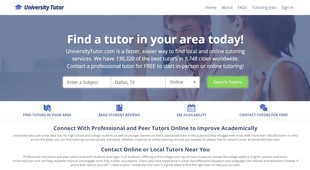 UniversityTutor.com screen