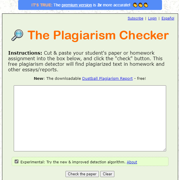 plagiarism checker free online for students review